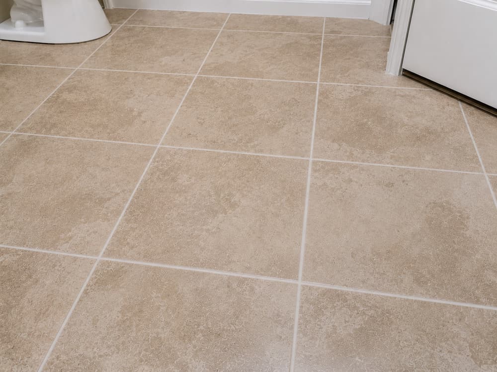 Cracked tile & grout repair — after
